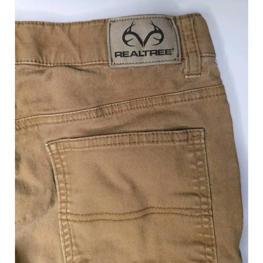 RealTree Carpenter Boys Pant Size 14-16 Large Khaki